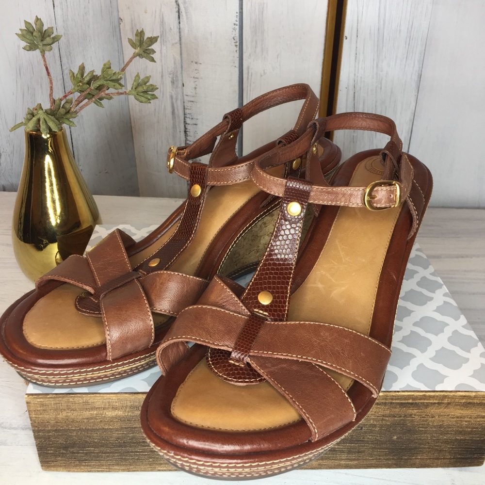 Nurture Naturalizer Hawkins Platform Cork Wedge 11